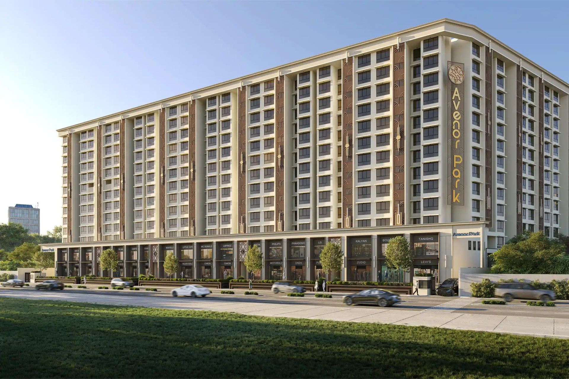 Exterior view of Avenor Park, Kurla West