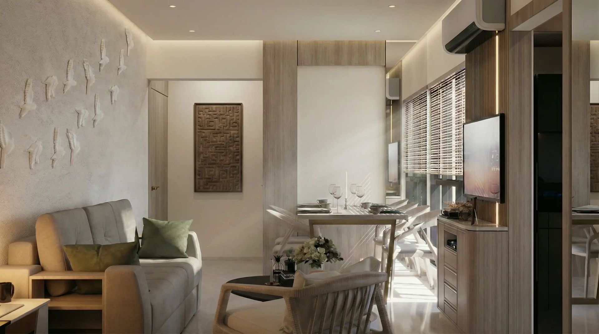 Interior view of Avenor Park, Kurla West