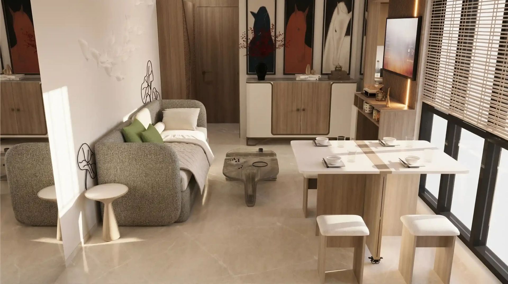 Interior view of Avenor Park, Kurla West